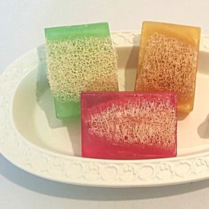 Luffa Soap Set Handmade Soap with Embedded Loofah